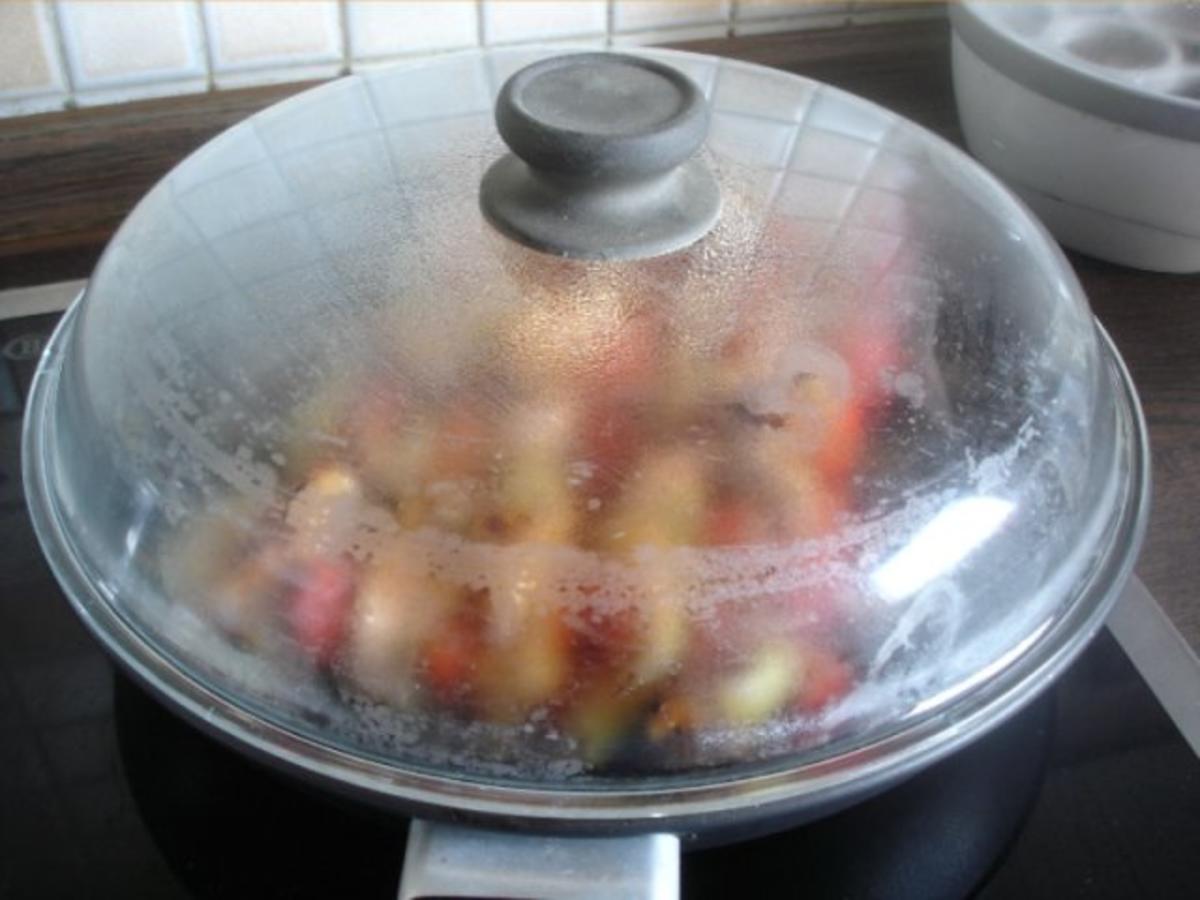 Schweinefiletschaschlik mit Reis und selbstgemachter Currysauce - Rezept - Bild Nr. 8