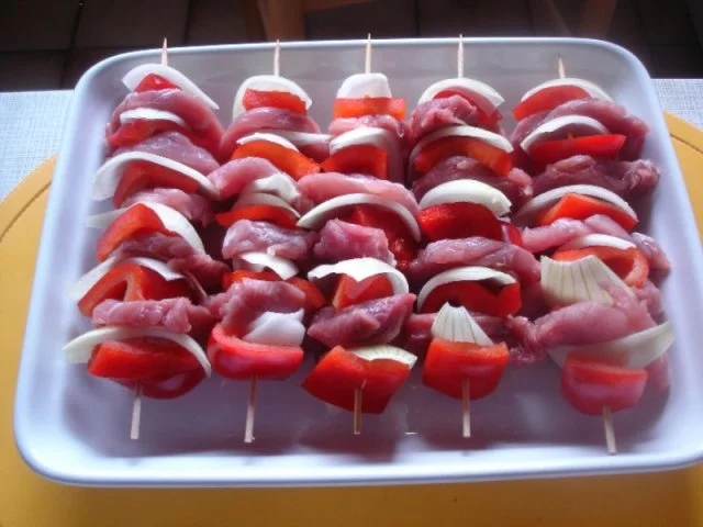 Schweinefiletschaschlik mit Reis und selbstgemachter Currysauce - Rezept - Bild Nr. 6