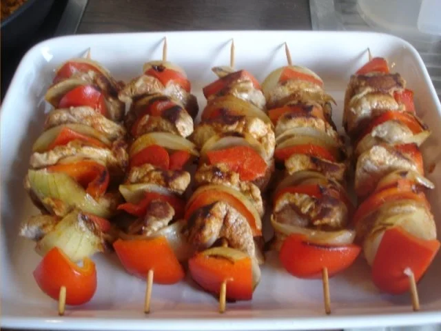 Schweinefiletschaschlik mit Reis und selbstgemachter Currysauce - Rezept - Bild Nr. 9