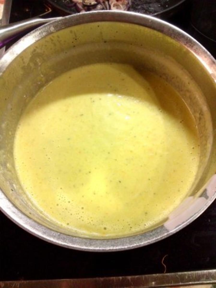 gelbe Paprika-Avocado-Suppe mit zweierlei Topping - Rezept - Bild Nr. 4