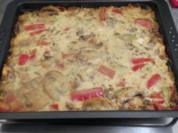 Auflauf: Hirtentopf unter einer Creme fraiche - Haube - Rezept