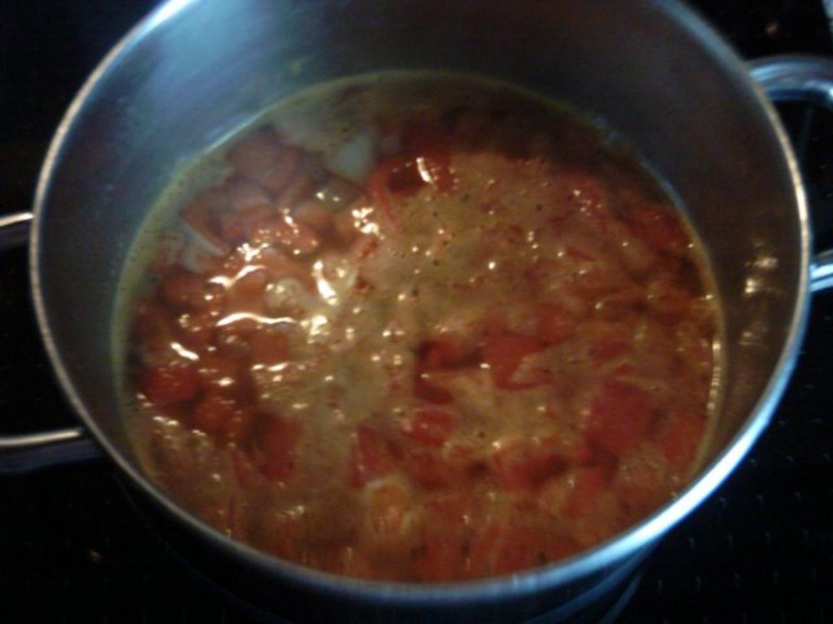 Rote Paprikasuppe mit Baconchips - Rezept - Bild Nr. 3