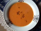 Rezept: Rote Paprikasuppe mit Baconchips Rote Paprikasuppe mit Baconchips - Rezept