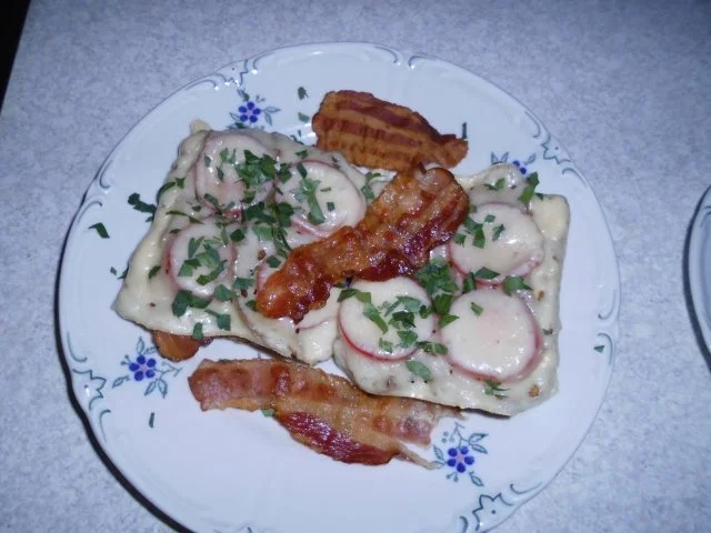 Überbackenes Schinken-Brot - Rezept