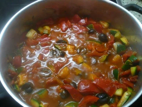 Mediterranes Gemüse mit Nudeln - Rezept - Bild Nr. 3