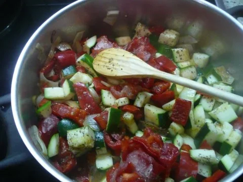 Mediterranes Gemüse mit Nudeln - Rezept - Bild Nr. 2