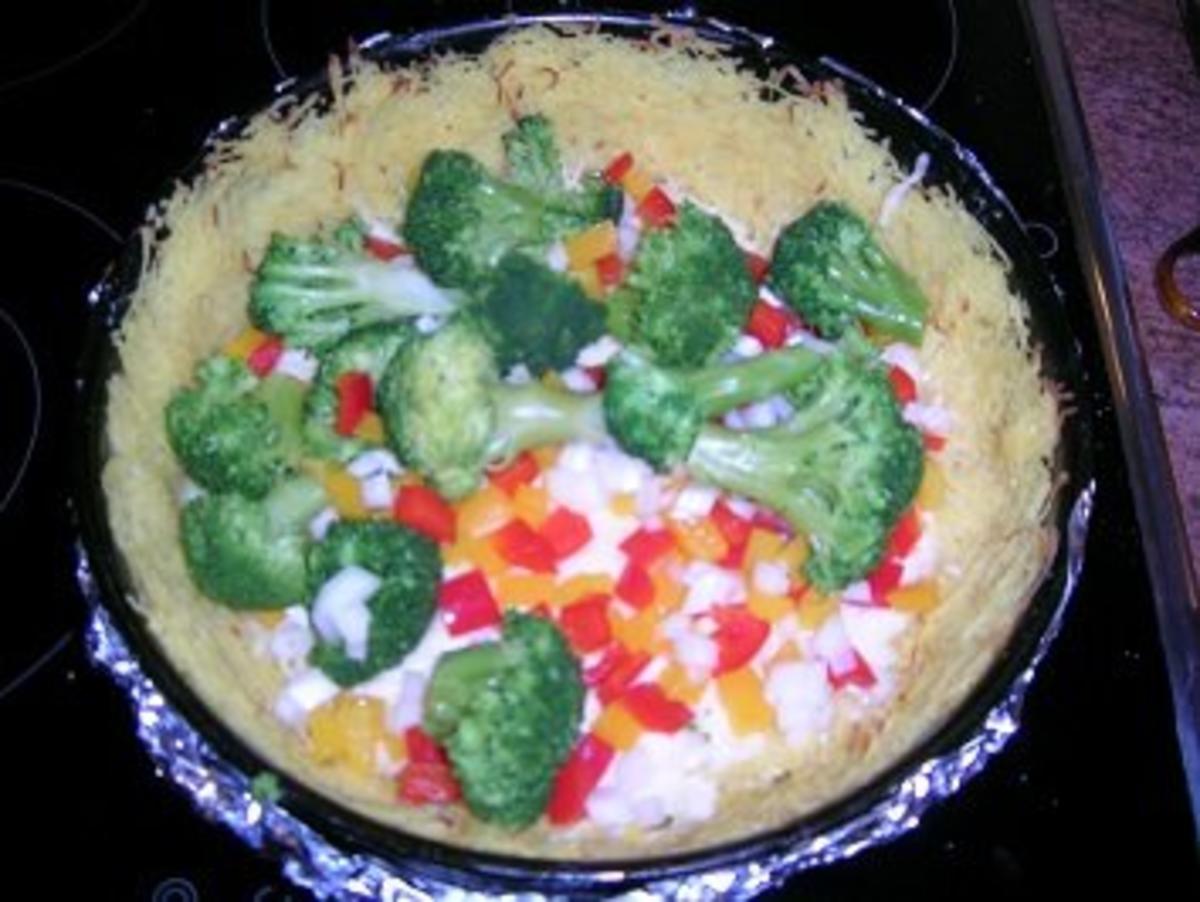 Brokkoli-Kartoffel-Quiche (vegetarische Küche) - Rezept - Bild Nr. 8