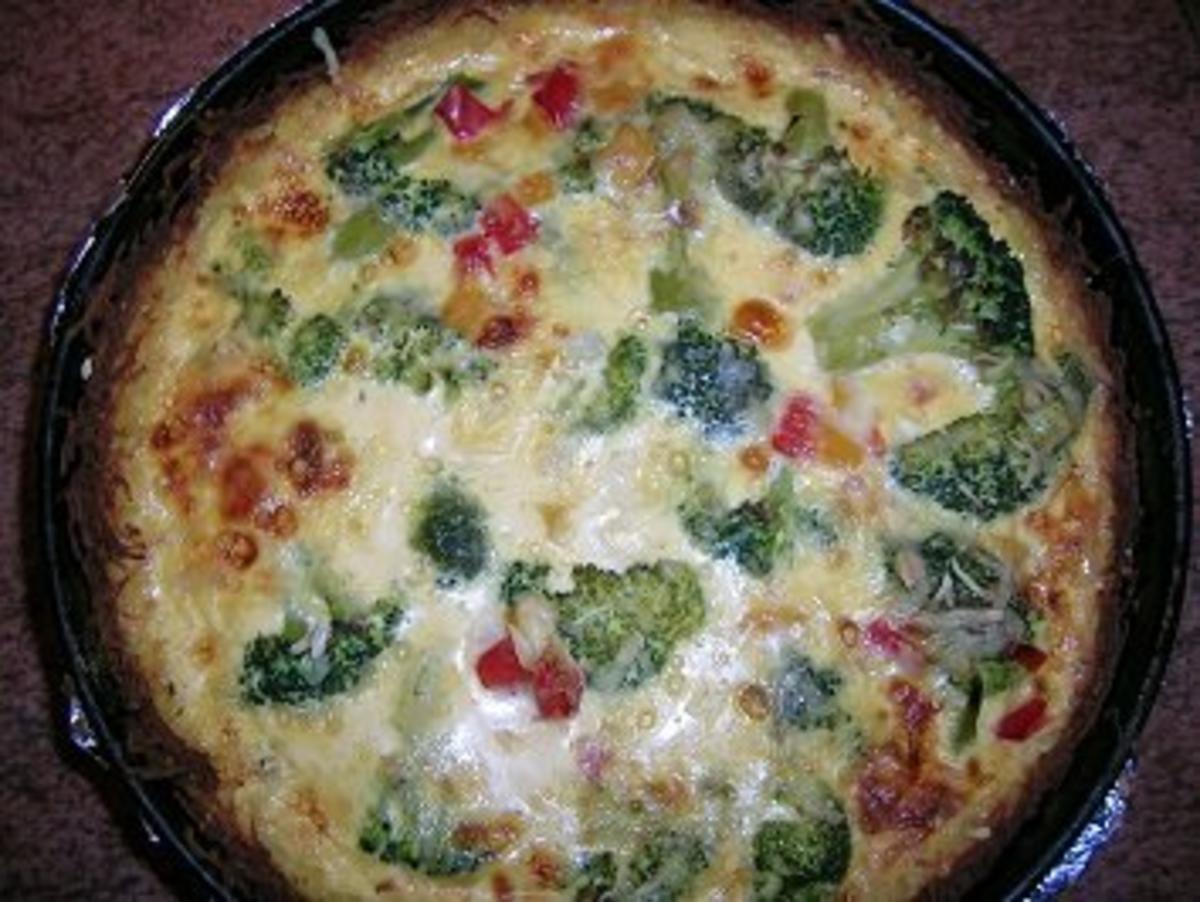 Brokkoli-Kartoffel-Quiche (vegetarische Küche) - Rezept - Bild Nr. 4