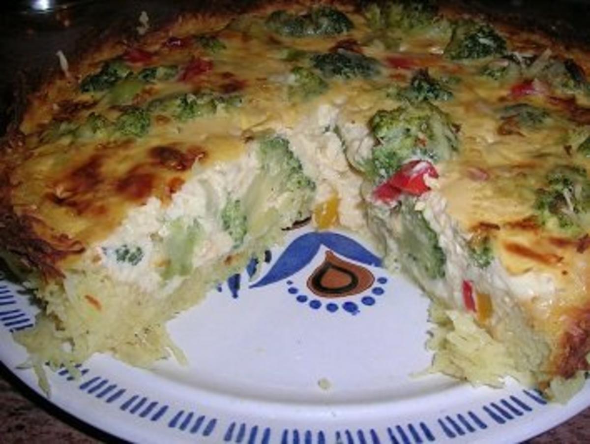 Brokkoli-Kartoffel-Quiche (vegetarische Küche) - Rezept - kochbar.de