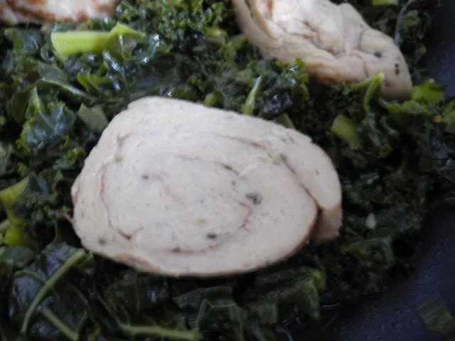 Vegan : Mein Veggi - Rollbraten auf Grünkohl mit Kartoffeln und Karotten - Rezept - Bild Nr. 6