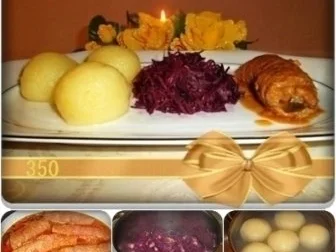 Rezept: Schmackhafte Rinderrouladen mit Rotkohl und Klößen Bild Nr. 3 Schmackhafte Rinderrouladen mit Rotkohl und Klößen - Rezept - Bild Nr. 3