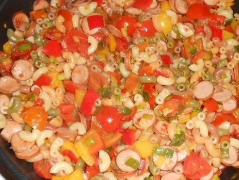 Rezept: Bunte Würstchen-Pfanne Bild Nr. 11 Bunte Würstchen-Pfanne - Rezept - Bild Nr. 11