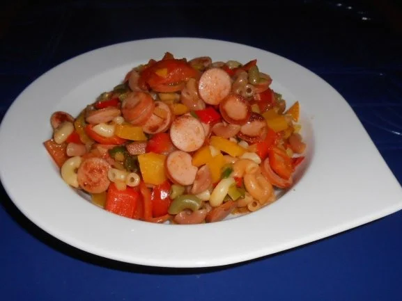 Rezept: Bunte Würstchen-Pfanne Bild Nr. 12 Bunte Würstchen-Pfanne - Rezept - Bild Nr. 12