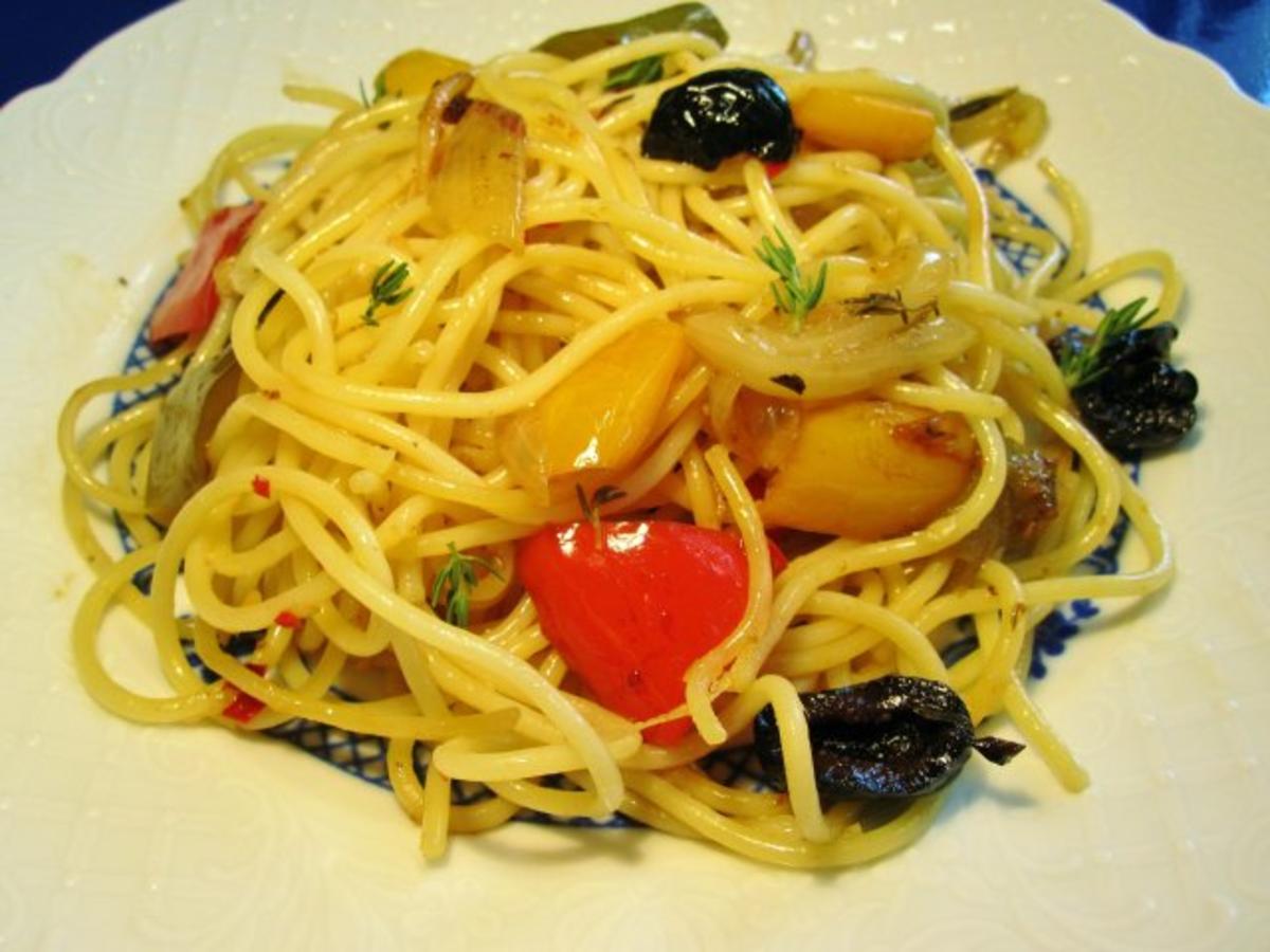 Gemüse-Spaghetti ... - Rezept