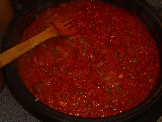 Rezept: Nudeln Tricolor mit Thunfisch, Garnelen und Knoblaucholiven Bild Nr. 2 Nudeln Tricolor mit Thunfisch, Garnelen und Knoblaucholiven - Rezept - Bild Nr. 2