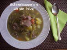 Grüne Bohnensuppe - Rezept