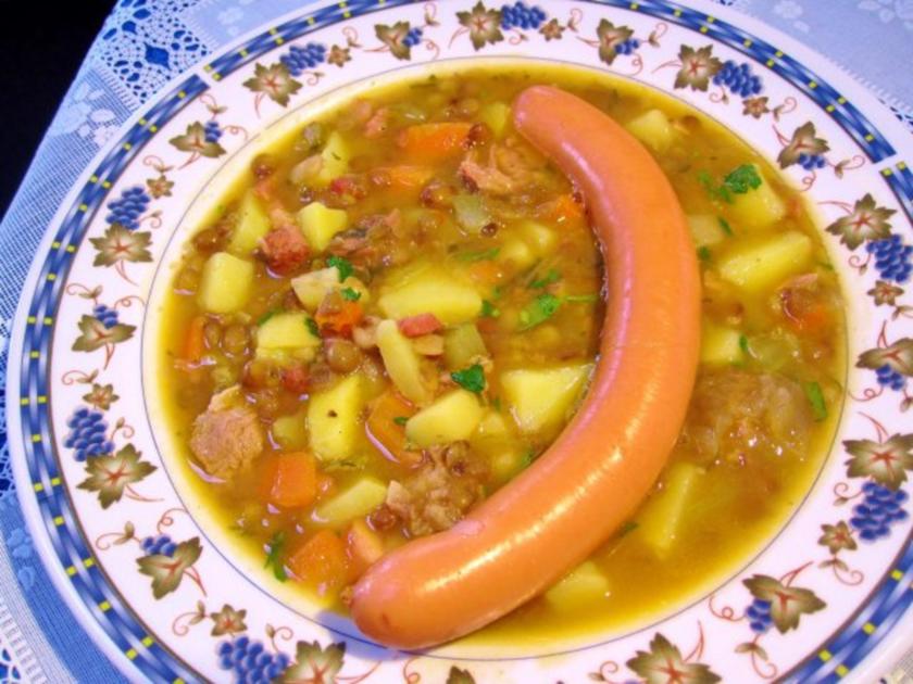 Linsensuppe mit Dosenlinsen und Würstchen Rezepte - kochbar.de