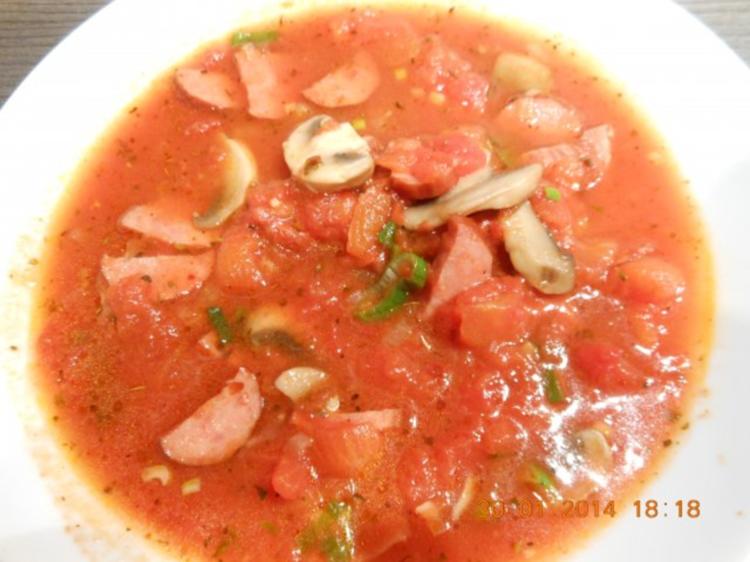 Suppen: Pizza Suppe mit Cabanossi - einfach - von meli58