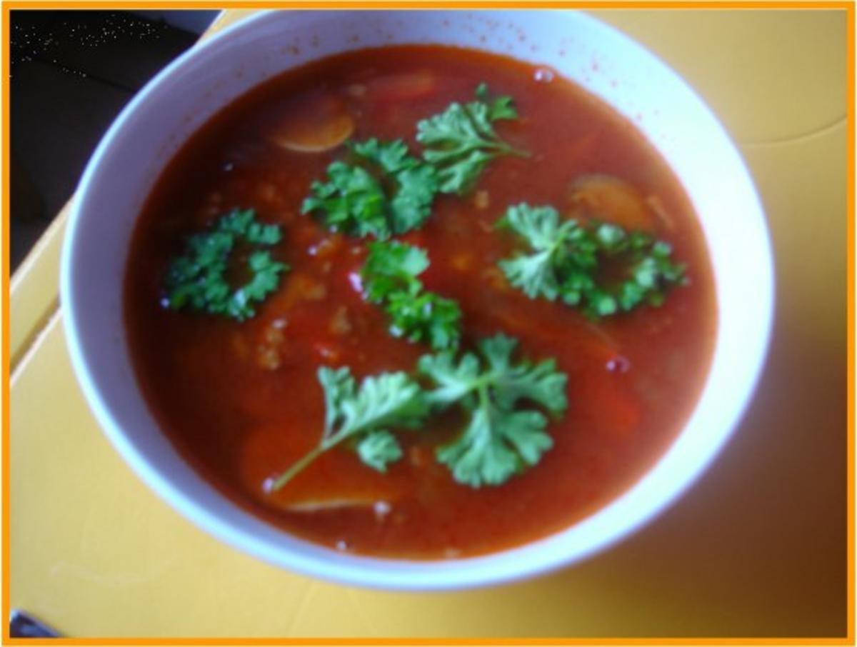 Tomaten-Mett-Gemüsesuppe - Rezept - Bild Nr. 12