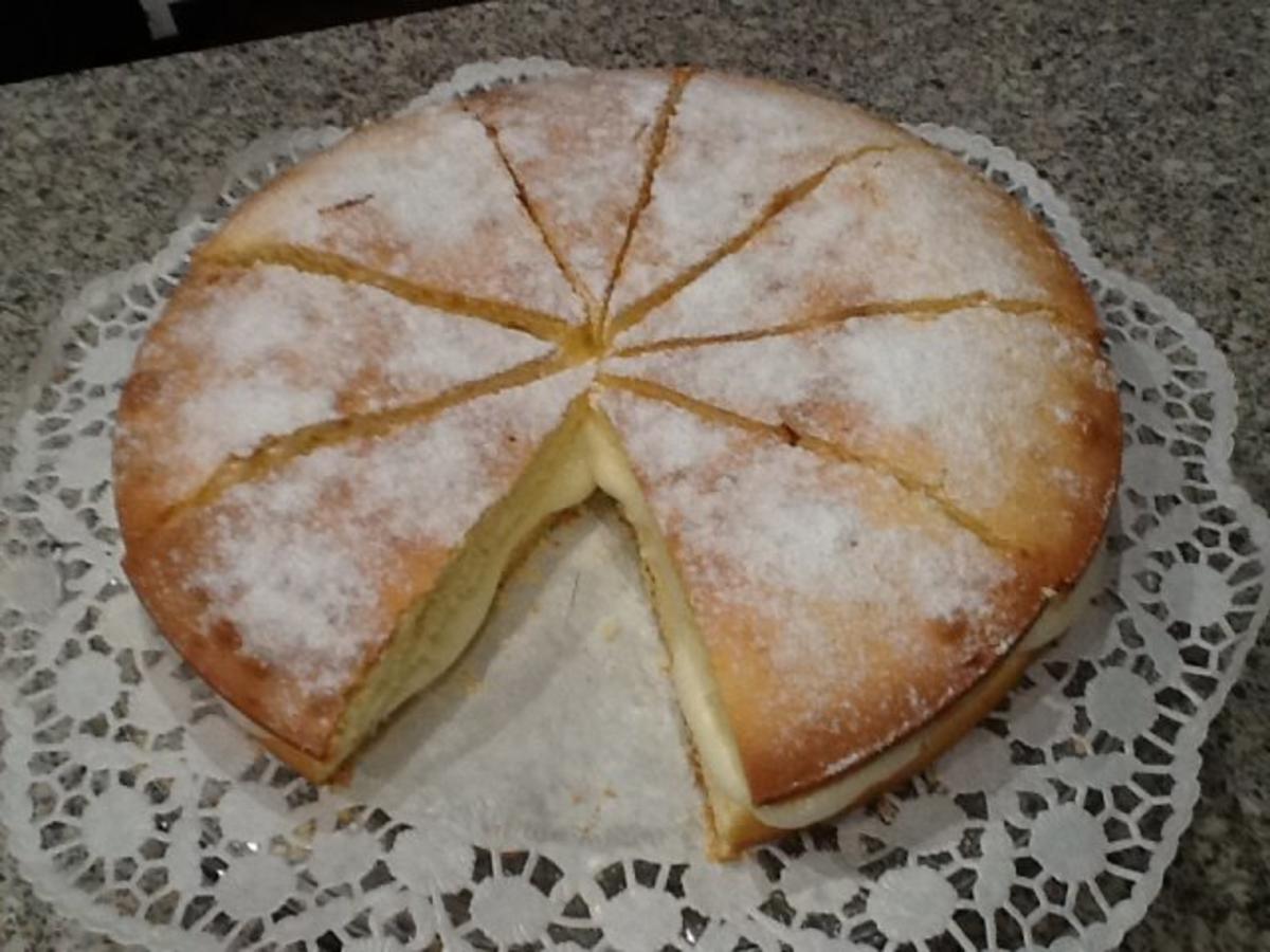 Zitronenkuchen mit Zitronencreme - Rezept