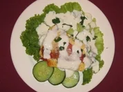 Paprikaschoten gefüllt mit Ei u. Schafskäse überbacken mit Joghurtguss - Paprika-Bürek - Rezept