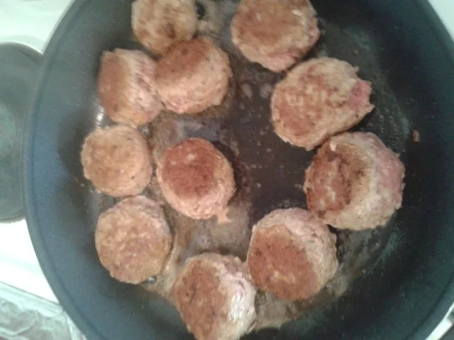 Hackbällchen mit Champi/Feta Füllung - Rezept - Bild Nr. 3