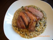 Waldpilzrisotto mit Entenbrust - Rezept