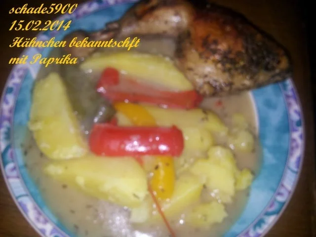 Wild und Geflügel: Hähnchen bekanntschft mit  Paprika - Rezept - Bild Nr. 3