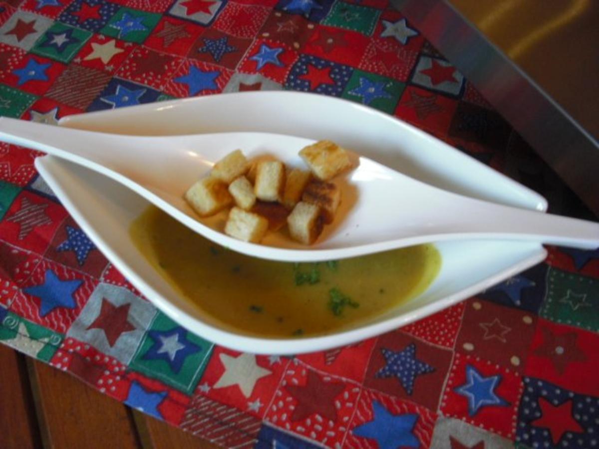 Linsen Kastanien Suppe mit Curry - einfach - von greeneye1812