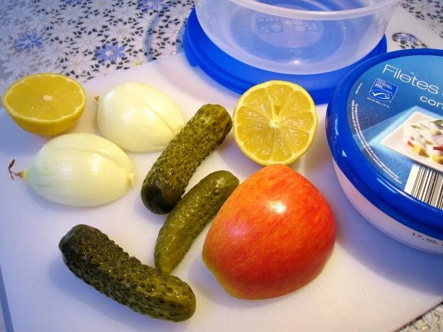 Salat vom Sahnehering ... - Rezept - Bild Nr. 2