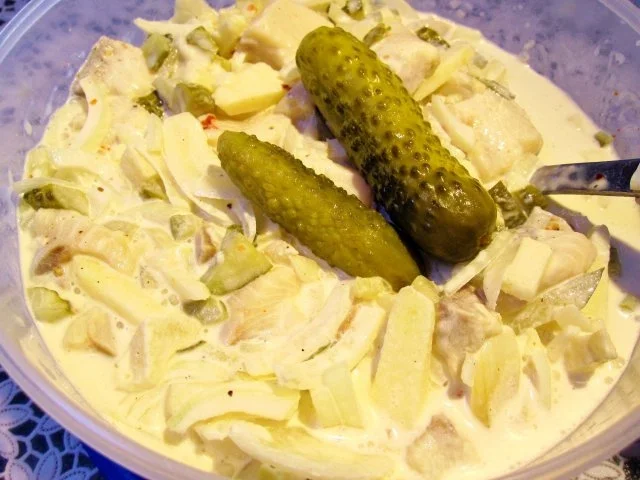 Salat vom Sahnehering ... - Rezept - Bild Nr. 6
