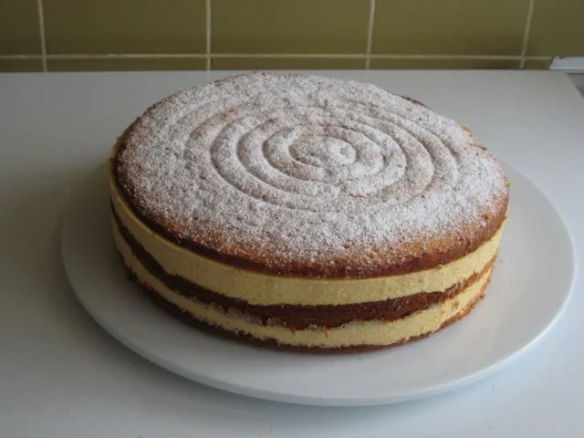 Rezept: Khaki - Biskuit - Torte Bild Nr. 2 Khaki - Biskuit - Torte - Rezept - Bild Nr. 2