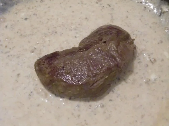 Hüftsteak in Weinbrand - Soße - Rezept