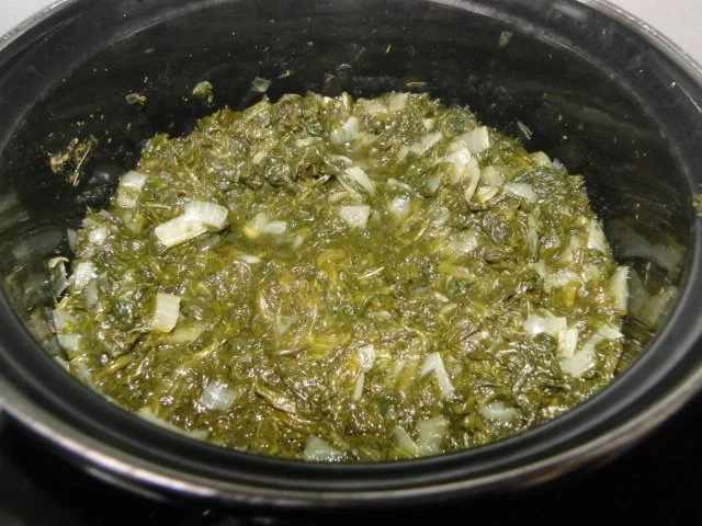 Schmetterlingssteak überbacken mit Pilzrahmspinat - Rezept - Bild Nr. 3