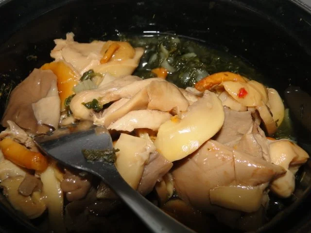 Schmetterlingssteak überbacken mit Pilzrahmspinat - Rezept - Bild Nr. 4