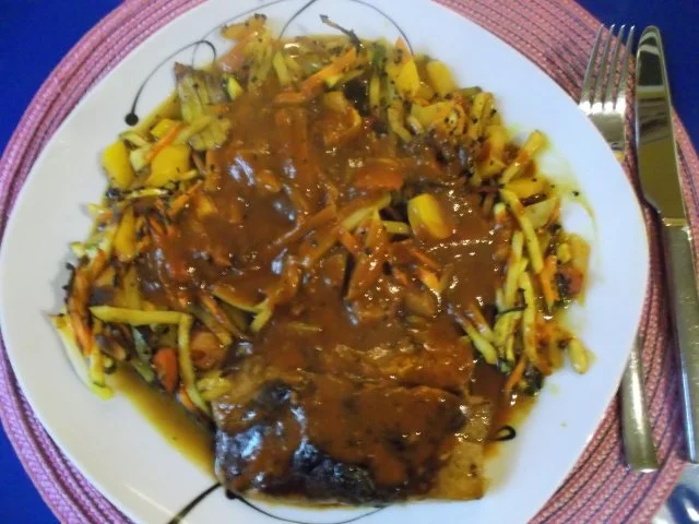 Rezept: Fisch: Wasabi-Lachs mit Ofengemüse Bild Nr. 19 Fisch: Wasabi-Lachs mit Ofengemüse - Rezept - Bild Nr. 19