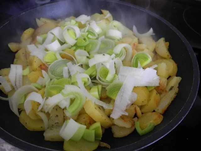 Vegan : Porree - Bratkartoffeln - Rezept - Bild Nr. 8