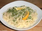 Spaghetti mit Zitronensoße - Rezept