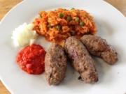 Cevapcici mit Djuvec Reis - Rezept