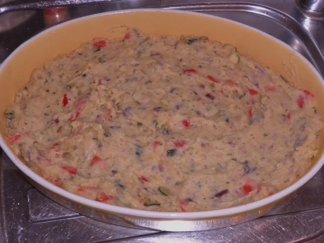 Ofengerichte: Überbackener Leberkäse mit einer Käse-Nuss-Haube auf Kartoffel-Gemüsepüree - Rezept - Bild Nr. 12