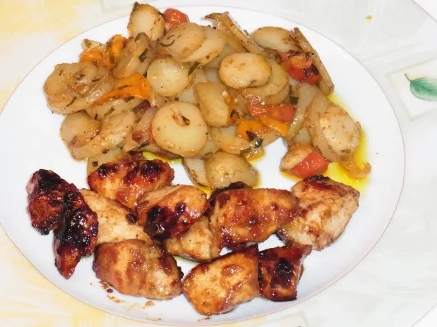 Kartoffeln mit Süß Mariniertem Hähnchen "Amazonas Art" - Rezept - Bild Nr. 5