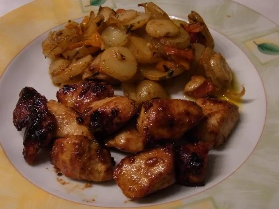 Kartoffeln mit Süß Mariniertem Hähnchen "Amazonas Art" - Rezept - Bild Nr. 6