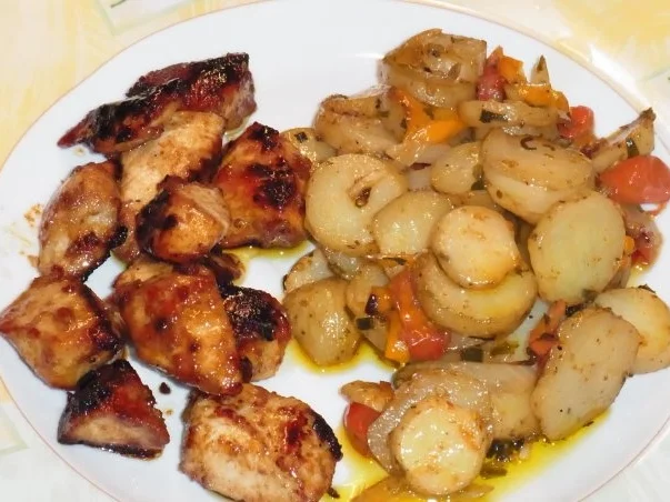 Kartoffeln mit Süß Mariniertem Hähnchen "Amazonas Art" - Rezept - Bild Nr. 7