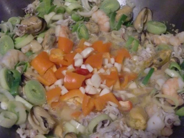 Frutti di Mare mit Lauch und Paprika - Rezept - Bild Nr. 5