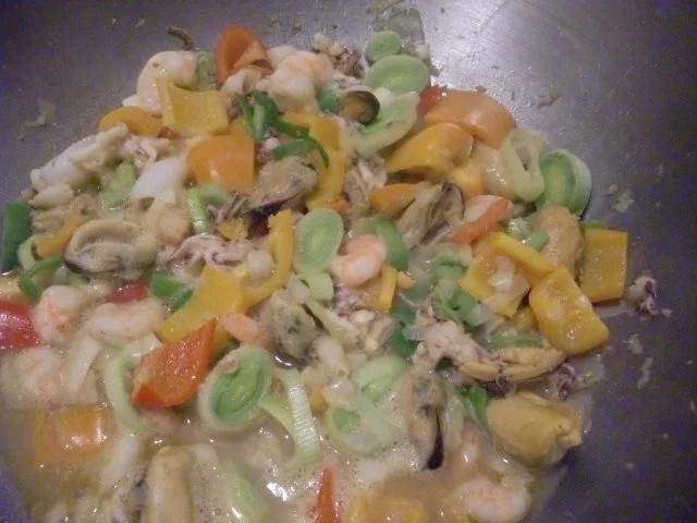 Frutti di Mare mit Lauch und Paprika - Rezept - Bild Nr. 6
