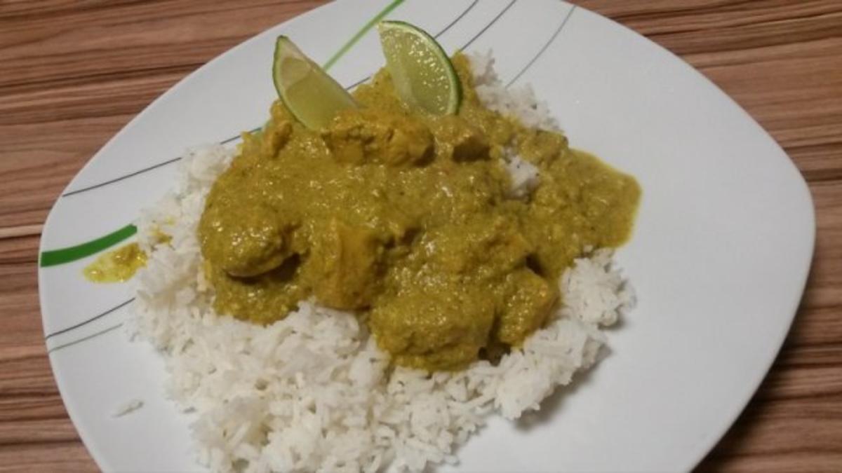 Korma-Curry mit Reis - Rezept