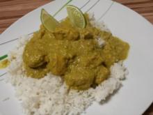 Korma-Curry mit Reis - Rezept