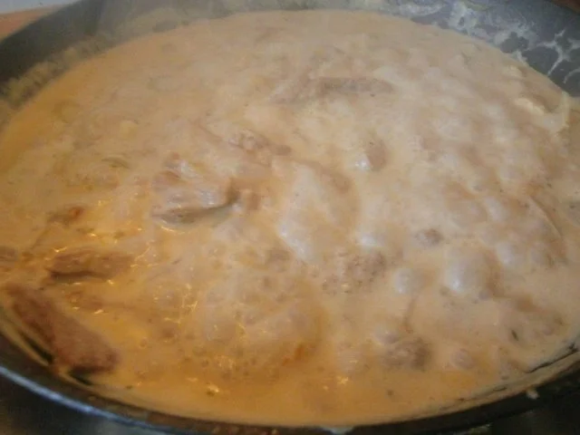 Rezept: Geschnetzeltes in Käse-Kressesoße Bild Nr. 7 Geschnetzeltes in Käse-Kressesoße - Rezept - Bild Nr. 7