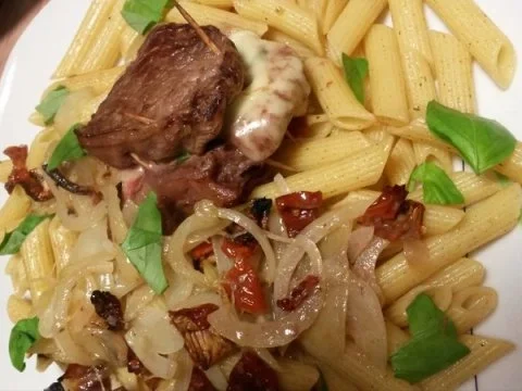 Italienisches Steak-Päckchen mit Knoblauch-Penne - Rezept - Bild Nr. 12