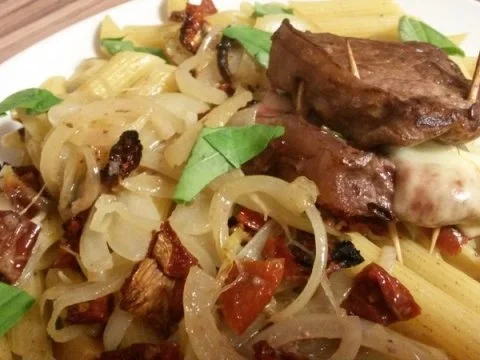 Italienisches Steak-Päckchen mit Knoblauch-Penne - Rezept - Bild Nr. 13